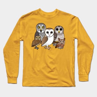 Birdorable Owl Fan Long Sleeve T-Shirt